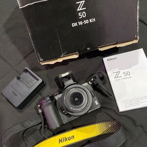 Nikon Z50 Mirrorless Digital Camera 20.9 MP with 16-50mm Z DX f/3.5-6.3 VR Lens